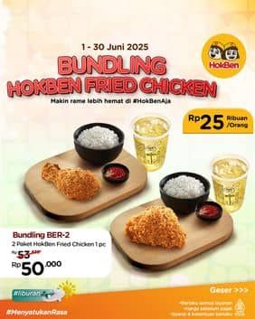 Promo Harga Bundling Hokben Fried Chicken  - HokBen