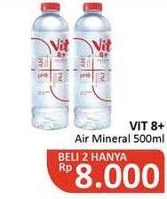 Promo Harga VIT 8+ Air Minum pH Tinggi 500 ml - Alfamidi
