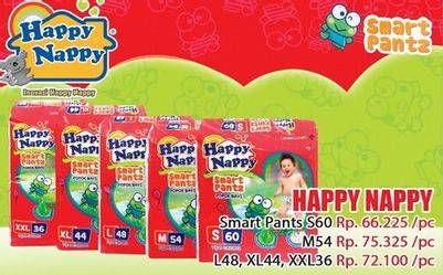 Promo Harga Happy Nappy Smart Pantz Diaper S60  - Hari Hari