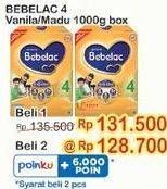 Promo Harga BEBELAC 4 Susu Pertumbuhan Madu, Vanila 1000 gr - Indomaret