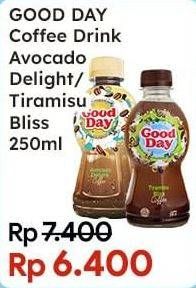 Promo Harga Good Day Coffee Drink Avocado Delight, Tiramisu Bliss 250 ml - Indomaret