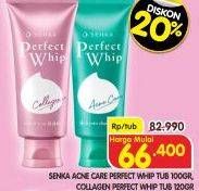 Promo Harga Senka Perfect Whip Facial Foam Acne Care, Collagen In 100 gr - Superindo