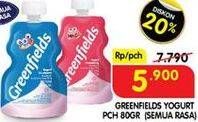 Promo Harga GREENFIELDS Yogurt Squeeze All Variants 80 gr - Superindo