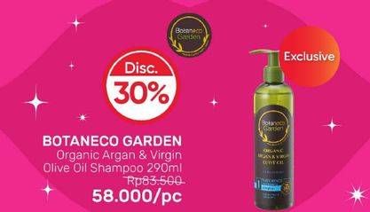 Promo Harga BOTANECO GARDEN Argan & Olive Oil Shampoo 290 ml - Guardian