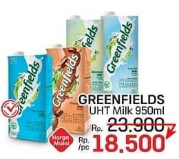 Promo Harga Greenfields UHT 1000 ml - LotteMart