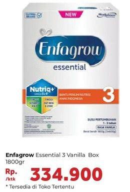 Promo Harga ENFAGROW Essential 3 Susu Formula Vanila 1800 gr - Carrefour
