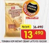 Promo Harga Torabika Creamy Latte per 10 sachet 25 gr - Superindo