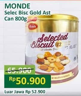 Promo Harga Monde Selected Biscuit 800 gr - Alfamart