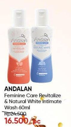 Promo Harga ANDALAN Feminine Care Revitalize, Natural White 60 ml - Guardian