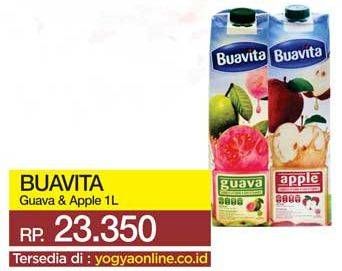 Promo Harga BUAVITA Fresh Juice Guava, Apple 1000 ml - Yogya