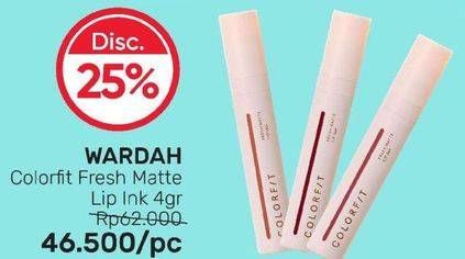 Promo Harga WARDAH Colorfit Fresh Matte Lip Ink 4 gr - Guardian