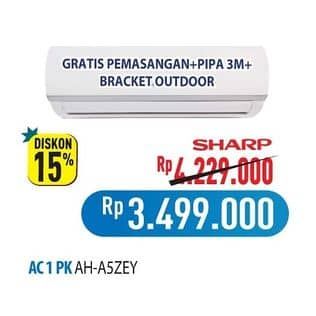Promo Harga Sharp AH-A5ZEY | AC Standard 1/2PK  - Hypermart