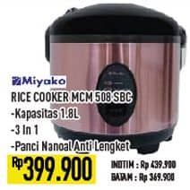 Promo Harga Miyako MCM-508 Magic Warmer Plus 1.8 liter 1800 ml - Hypermart