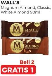 Promo Harga Walls Magnum Almond, White Almond, Classic 80 ml - Alfamart