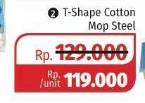 Promo Harga SWASH T-Shape Cotton Mop Steel  - Lotte Grosir