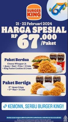 Promo Harga Harga Spesial  - Burger King