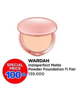 Promo Harga Wardah Instaperfect Matte Fit Powder Foundation 11 Fair Refill 13 gr - Watsons