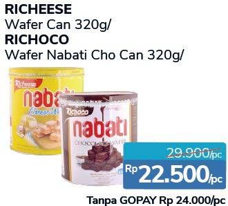 Promo Harga NABATI Wafer Chocolate, Cheese 350 gr - Alfamidi