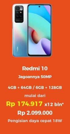 Promo Harga XIAOMI Redmi 10  - Erafone