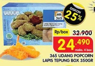 Promo Harga 365 Udang Popcorn Lapis Tepung 350 gr - Superindo