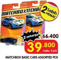 Promo Harga Matchbox Car Collection BASIC CAR  - Superindo