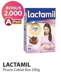 Promo Harga LACTAMIL Pregnasis Susu Bubuk Ibu Hamil Cokelat 200 gr - Alfamart
