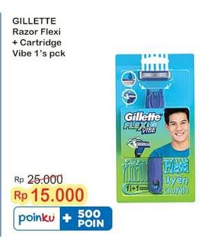 Promo Harga Gillette Flexi Vibe 1 pcs - Indomaret