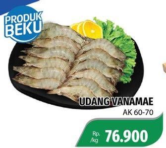 Promo Harga Udang Vanamae AK 60-70  - Lotte Grosir