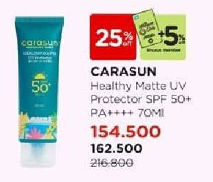 Promo Harga Carasun Solar Smart UV Protector Spf 45 70 ml - Watsons