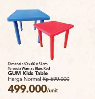 Promo Harga Transliving Gum Kids Table  - Carrefour
