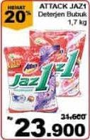 Promo Harga ATTACK Jaz1 Detergent Powder 1700 gr - Giant