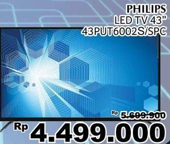 Promo Harga PHILIPS 43PUT6002S | LED TV 43 inch  - Giant
