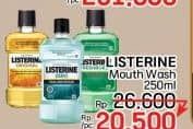 Promo Harga Listerine Mouthwash Antiseptic 250 ml - LotteMart
