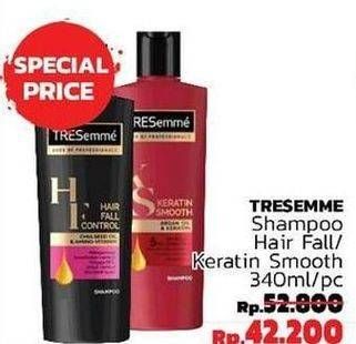 Promo Harga TRESEMME Shampoo Hair Fall Control, Keratin Smooth 340 ml - LotteMart