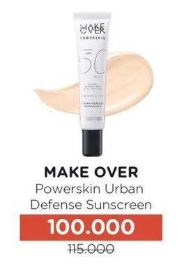 Promo Harga Make Over Powerskin Urban Defense Sunscreen 40 ml - Watsons