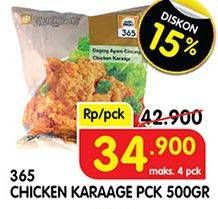 Promo Harga 365 Chicken Karage 500 gr - Superindo