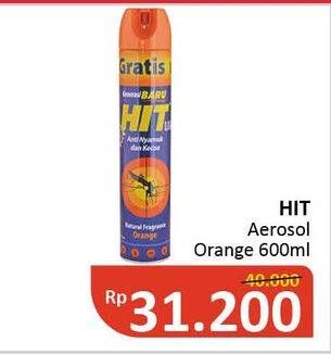 Promo Harga HIT Aerosol Orange 600 ml - Alfamidi