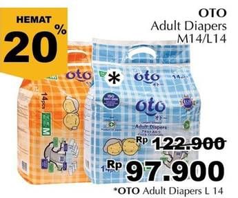 Promo Harga OTO Adult Diapers L14  - Giant