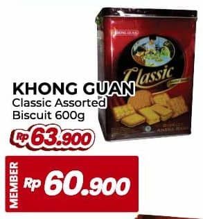 Promo Harga Khong Guan Classic Assorted Biscuit 600 gr - Yogya