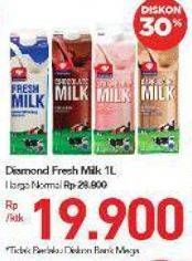 Promo Harga DIAMOND Fresh Milk 1000 ml - Carrefour