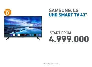 Promo Harga SAMSUNG/ LG UHD Smart TV 43"  - Electronic City