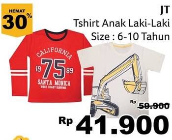 Promo Harga JT Tshirt Anak Laki Laki  - Giant