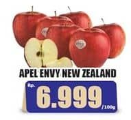 Promo Harga Apel Envy NZ per 100 gr - Hari Hari