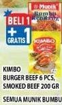 Promo Harga KIMBO Burger/Smoked Beef  - Hypermart