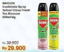 Promo Harga BAYGON Insektisida Spray Citrus Fresh, Tea Blossom 600 ml - Indomaret