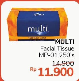 Promo Harga MULTI Facial Tissue MP01 250 pcs - Alfamidi