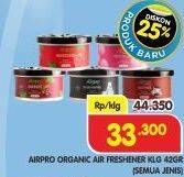 Promo Harga AIRPRO Organic Air Freshener All Variants 42 gr - Superindo