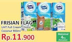 Promo Harga FRISIAN FLAG Susu UHT Purefarm Full Cream, Coklat, Coconut Delight 900 ml - Yogya