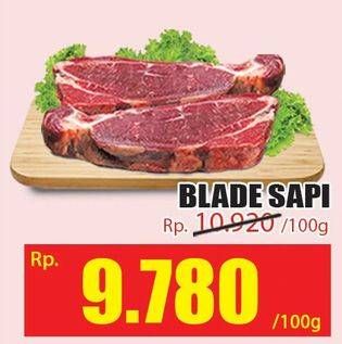 Promo Harga Daging Blade per 100 gr - Hari Hari