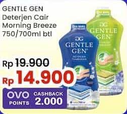 Promo Harga Gentle Gen Deterjen Morning Breeze 750 ml - Indomaret